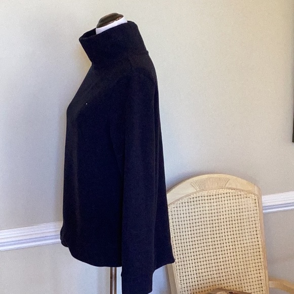 2/$20 Tommy Hilfiger navy fleece tunic with long sleeves turtleneck and side sli - Picture 3 of 9